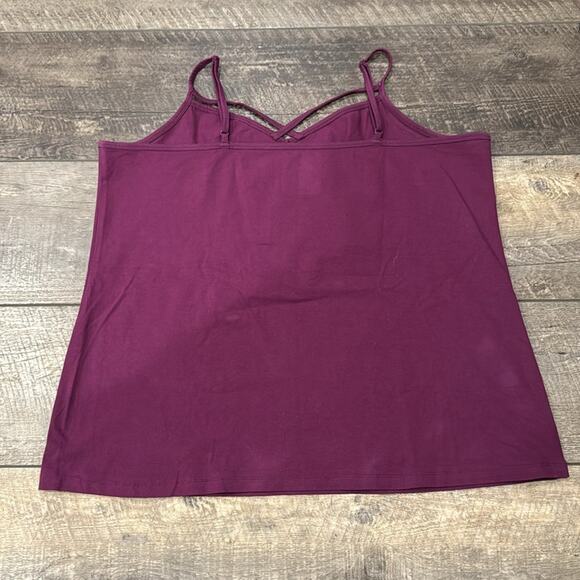 TORRID Women's Cross Front Tank Wine Size 5X - Picture 2 of 7